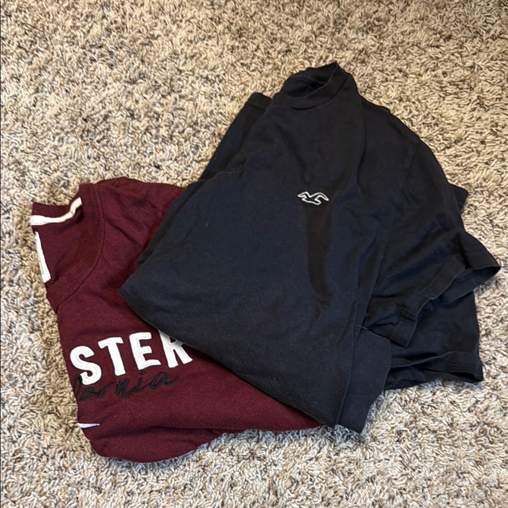 Men’s' Black and Maroon T-Shirts